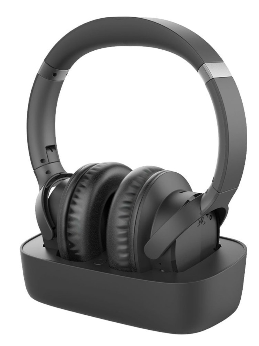 Avantree Ensemble - Wireless Headphones for TV Watching Easy Setup Charging Dock